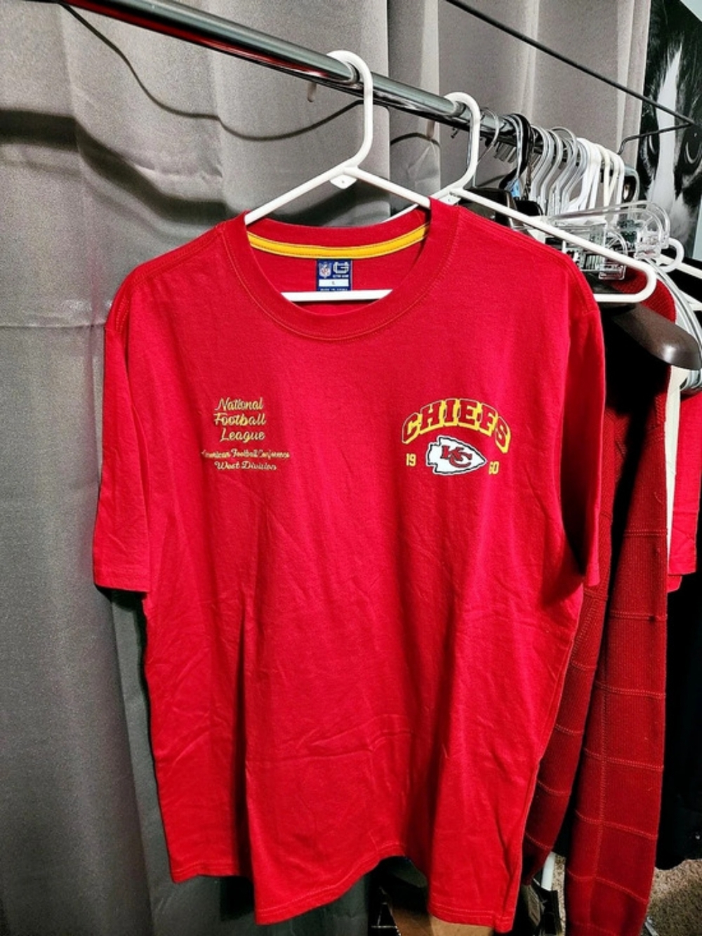 NFL Kansas City Chiefs Tee Red Large